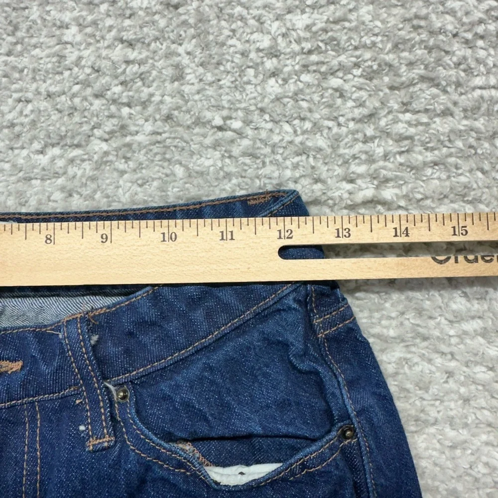 Kate Spade Women's High-Rise Straight Leg Wide Cuff Jeans - Size:‎ 2 Denim Blue